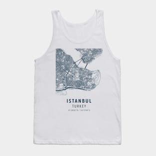 istanbul simple map Tank Top